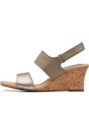 Clarks Damskie sandały Kyarra Faye na koturnie, , 41.5 EU