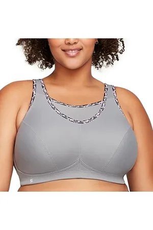 Glamorise Biustonosz damski z perfekcyjnym trzymaniem sportowy biustonosz, , 80D