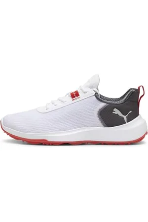 PUMA Męskie buty golfowe Fusion Crush Sport, Biały ciemny węgiel, 46 EU