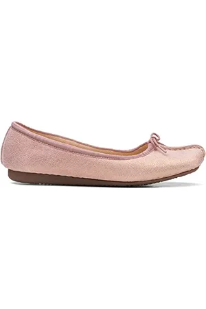 Clarks Freckle Ice Mokasyny, Różowy Metaliczny, 35.5 EU