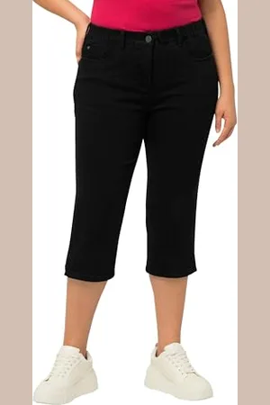 Ulla Popken Damskie spodnie Caprijeans Basic, , 50