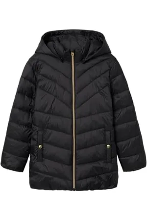 NAME IT Dziewczęca kurtka NKFMONEY PB pikowana kurtka, czarna, 128, , 128 cm