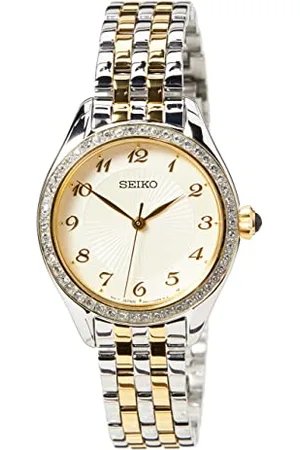 Seiko Kwarcowy zegarek damski stal szlachetna z metalową taśmą SRZ532P1