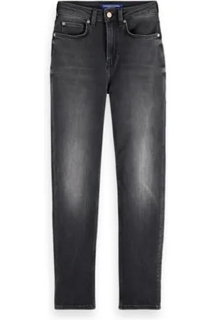Scotch&Soda Damskie dżinsy Core High Five Slim Super Stretch Black Night, , 28W / 32L