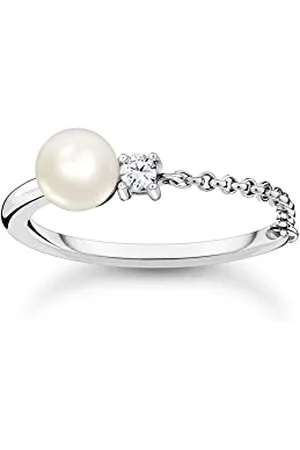 Thomas Sabo Pierścionek Perła z kamieniem, srebro 925 TR2369-167-14-56
