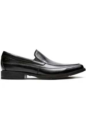 Clarks Mens Smart - 10.5 UK - Tilden Free Black Leather - Black Leather - 14 UK - G