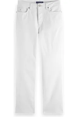 Scotch&Soda Damskie dżinsy Core The Sky Straight Cool White, , 30W / 30L