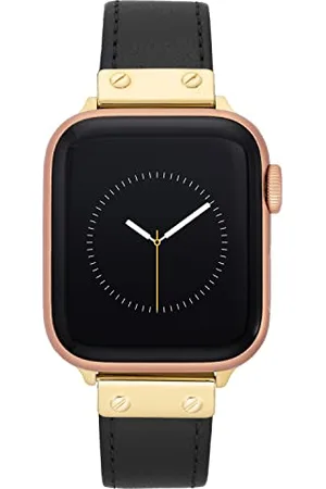 Anne Klein Leather Fashion Band for Apple Watch Secure, Adjustable, Apple Watch Band Replacement, Fits Most Wrists