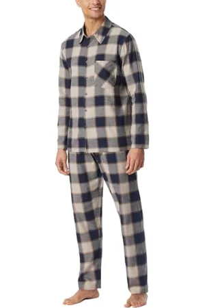 Schiesser Piżama męska, długa, miękka tkanina Selected Premium Warming Piżama, , 56
