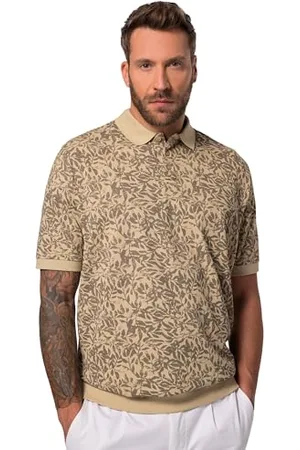 JP 1880 Męska koszulka polo Pique Floral ½ brzucha, , 5XL