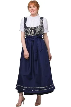 Ulla Popken Damski, duże rozmiary, Dirndl Tessa kwiaty, , 42