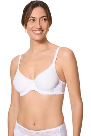 Playtex Damski biustonosz z fiszbinami z oddychającej mikrofibry x1, , 80D