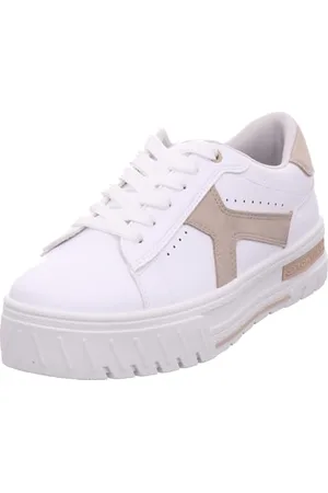 TOM TAILOR Damskie 7490080008 Sneakers, White-Cream, 39 EU, , 39 eu