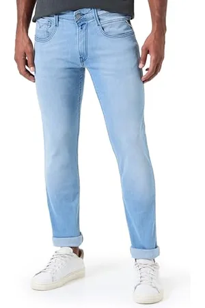 Replay Męskie dżinsy Slim Fit Anbass, , 33W / 32L