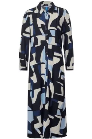 Street one Damska wiskoza koszulka midi Multi Dress, , 38