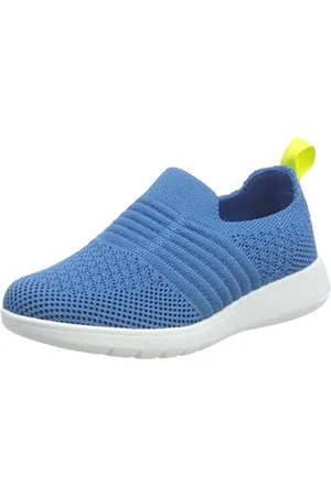 Clarks Ezera Walk T. Sneakersy dla chłopców i dziewczynek, niebieskie tkaniny tekstylne, 20,5 EU, , 20.5 EU