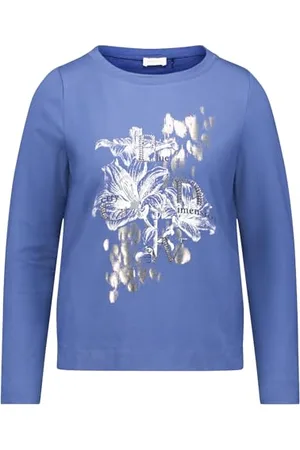Gerry Weber Damska koszulka 370037-44027-80939, niebieska stal, 16, Niebieska stal, 42