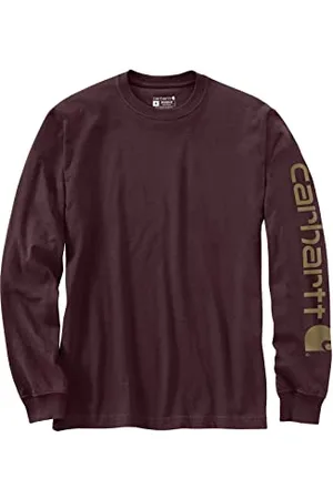 Carhartt Workwear Long Sleeve Logo Shirt, kolor: Port, rozmiar: S, , S