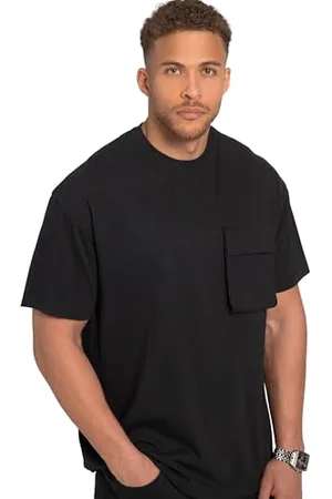 STHUGE T-shirt, pół rękawy, oversize, kieszeń na piersi, do 8 XL 819338, , XL