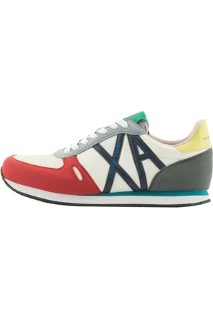 Armani Exchange Męskie buty sportowe Rio, Essential, z logo z boku, wielokolorowe, 39,5 EU, , 39.5 EU