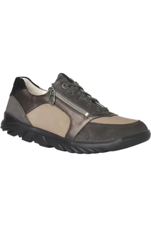 Ganter Damskie buty sportowe Haylie-H, szarobrązowe (taupe), antracytowe, 43 EU szerokie, , 43 EU Weit