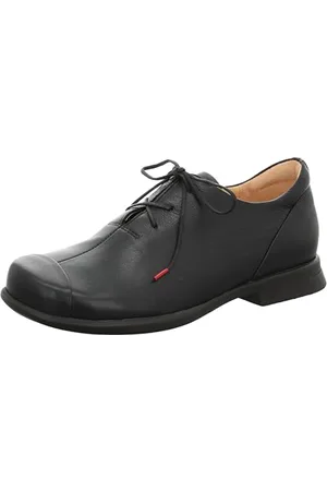 Think! Pensa_3-000199 damskie półbuty sznurowane, z ekologiczną wkładką, 0000 czarne, 37 EU, 000 czarny, 37 EU