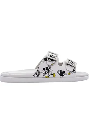 Melissa Szerokie + Mickey and Friends AD, płaskie sandały damskie, czarne, 40 EU, , 40 EU