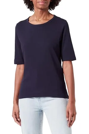 QS by s.Oliver T-shirt z prążkowaną strukturą, , 42