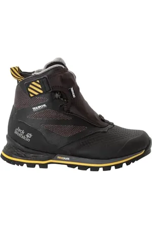 Jack Wolfskin Kobiety 1995 SERIES TEXAPORE MID W buty do chodzenia, Czarny/burly Żółty XT, 38 EU
