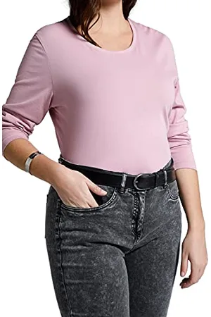 Ulla Popken Damski Basic, wąski pasek, , 105