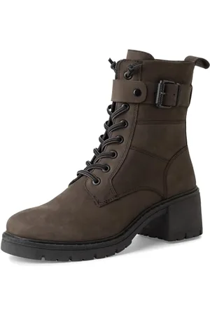 Marco Tozzi Damskie buty Bootie Laced 2-25259-43, modne kozaki, antracytowe N.C, 42 EU, , 42 EU