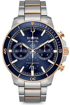 BULOVA Męski zegarek kwarcowy z chronografem z paskiem ze stali nierdzewnej 98B301, , Sport