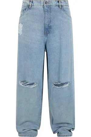 Urban classics Męskie dżinsy Heavy Ounce Knee Cut Baggy Fit, , 33