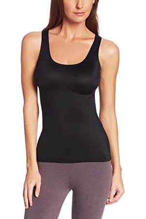 Maidenform Damska koszulka bez rękawów Comfort Devotion Shapewear, Czarny, L