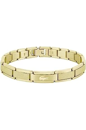 Lacoste Bransoletka męska STENCIL Collection Link ze stali nierdzewnej, Jeden rozmiar, Stal nierdzewna, Bez kamieni szlachetnych