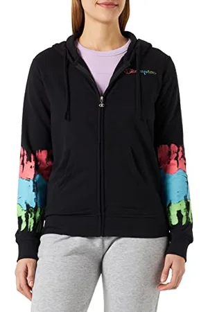 Champion Damska bluza z kapturem Legacy Color Ground Powerblend małe logo na zamek błyskawiczny bluza z kapturem, , M