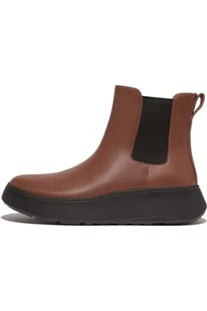 FitFlop Damskie buty F-Mode skórzane płaskie Chelsea, , 43 EU