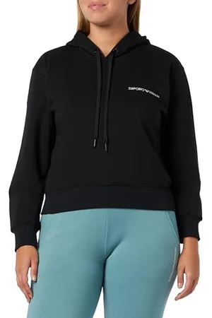Emporio Armani Damska bluza z kapturem Iconic Terry, , XL