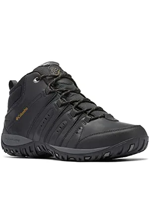 Columbia Woodburn II Chukka Omni-Heat wodoodporny buty hikingowe męskie, Czarny (Black x Goldenrod), 41.5 EU
