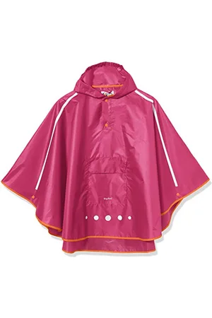 Playshoes Unisex dziecięce ponczo przeciwdeszczowe, składane, kurtka przeciwdeszczowa, odzież przeciwdeszczowa, , M