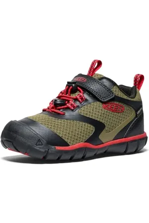 Keen Tread Rover Wodoodporne trampki, Martini oliwkowy/czerwony dywan, rozmiar 1 UK, , 34 EU