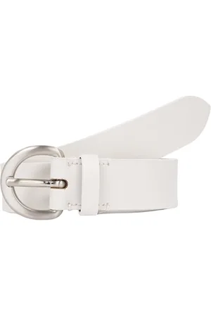 Calvin Klein Jeans Damska klasyczna klamra PIN 30 mm K60K612287 stały pasek, szary (Parowy biały), 80, , 80