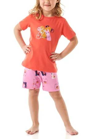 Schiesser Mädchen Schlafanzug Set Pyjama kurz - 100% Organic Bio Baumwolle - Größe 92 bis 140