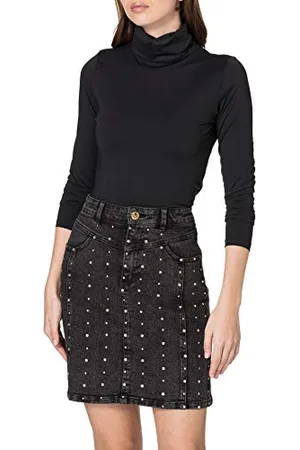 ONLY Onlwild Life Hw Stud DNM spódniczka, , XS