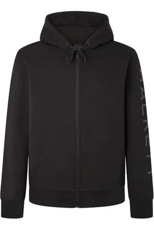 Hackett Męska bluza w kształcie liścia, czarna (czarny/szary), XXL, , XXL