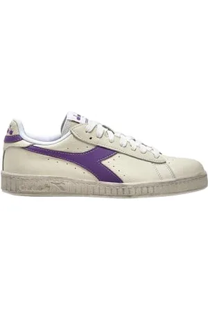 Diadora Game L Low Waxed, Trampki Unisex-Dorosły, White/Violet Berry (C6210), 36 EU, , 36 EU