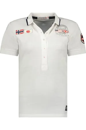 Geographical Norway Karma Lady Polo Damskie Klasyczne - Bawełniane koszulki polo z krótkim rękawem z dekoltem na guziki - Casual Shirt Topy Regular Classic - Wiosna Lato ( S), , S