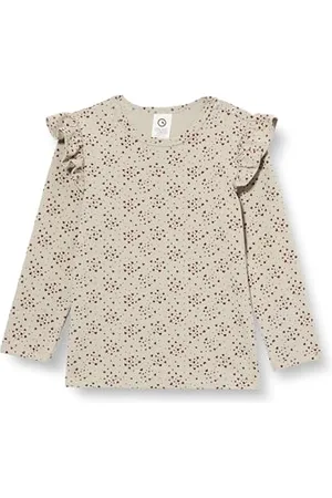 Müsli By Green Cotton Love Frill L/s T Baby, Soft Green/Cabernet, 92 cm