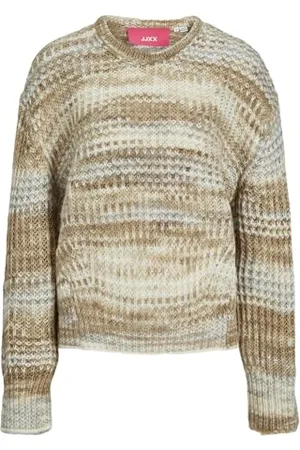 JACK & JONES Jxsimone Space Dye Crew Neck Knit Sn, , XS