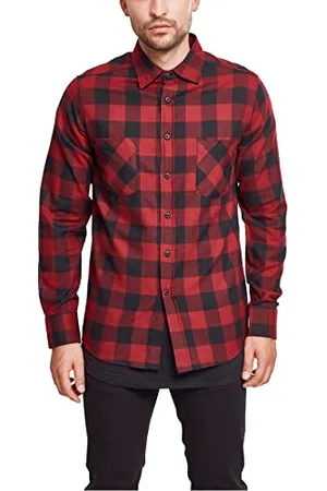 Urban classics Męska koszula flanelowa w kratę, , M